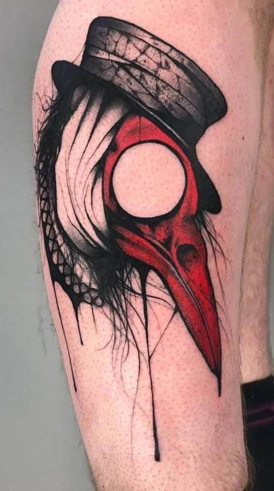 10 Scary and disturbing plague doctor tattoo ideas