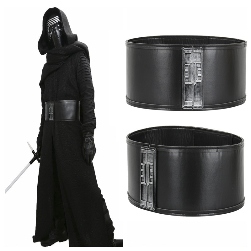Star Wars Kylo Ren Waistband Costume Accessories Mens Belt PU Adjustable Jedi Killer Cosplay Belts Props