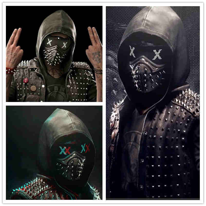 Watch Dogs 2 Wrench Mask Latex Marcus Cosplay
