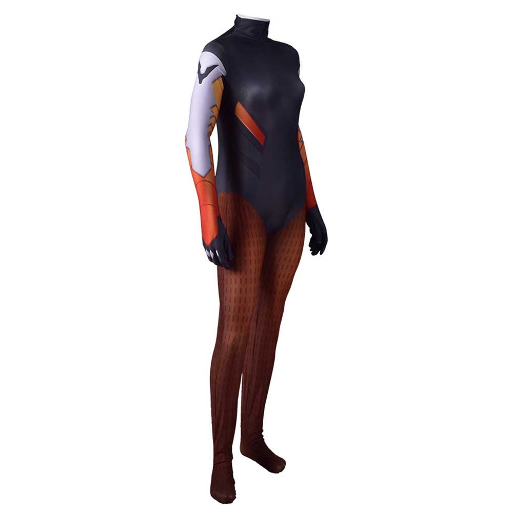 Game Overwatch Mercy Angela Ziegler Cosplay Costume Jumpsuit