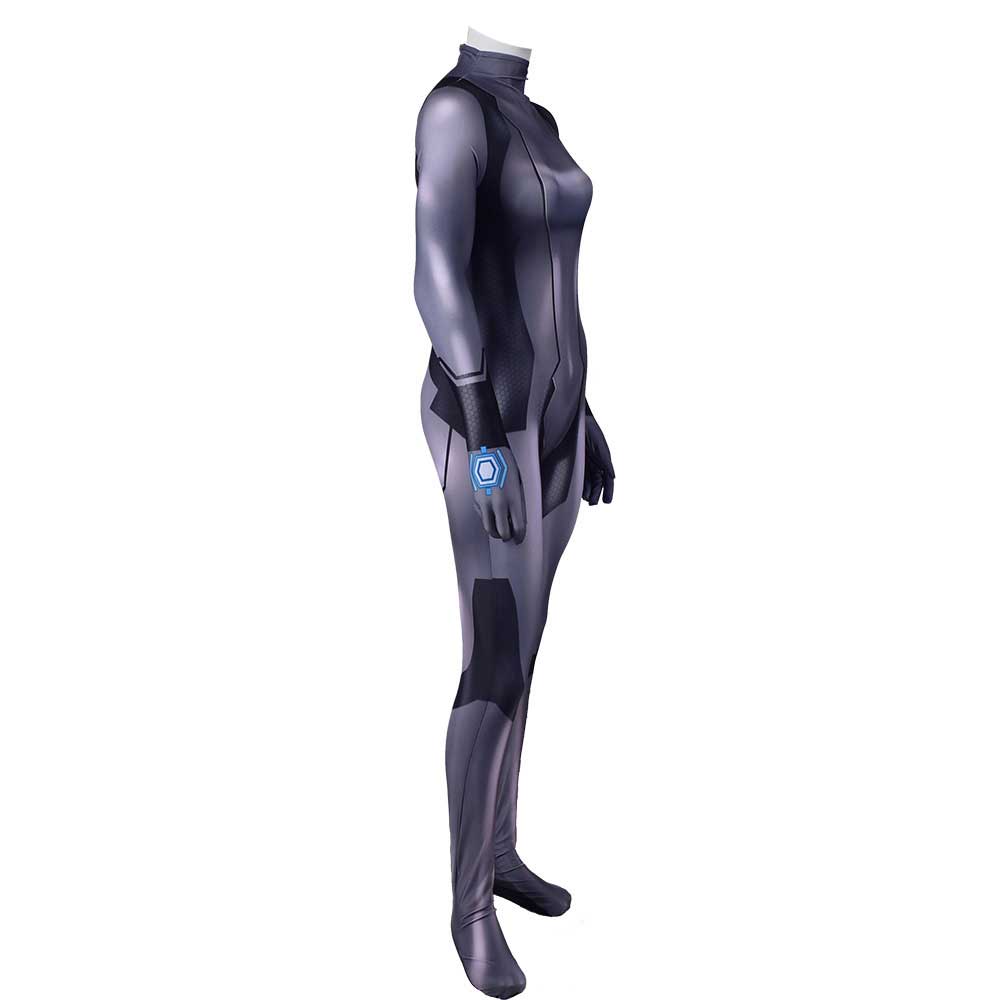 Zero Suit Dark Samus Cosplay Costume Superwoman Zentai Game METROID