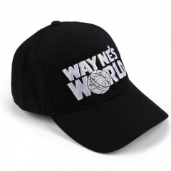 Takerlama Wayne's World Black Baseball Cap Wayne Campbell Hat