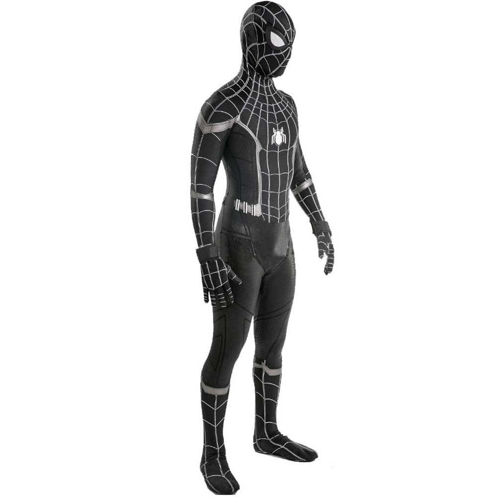 Spider-Man Black Suit Homecoming Cosplay Costume Adult Kids 