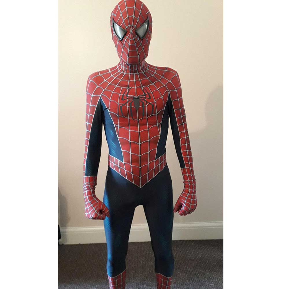 Tobey Maguire Spiderman Suit 3D Print Cosplay Costume 