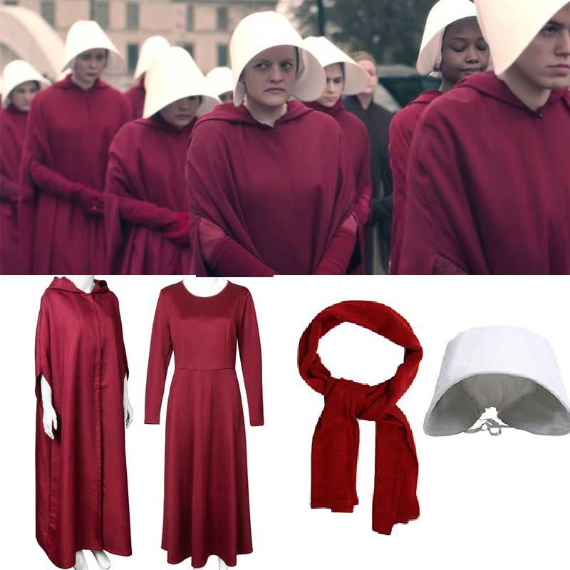 TV Series The Handmaid's Tale Offred June Osborne Red Dress For Halloween Party-Takerlama