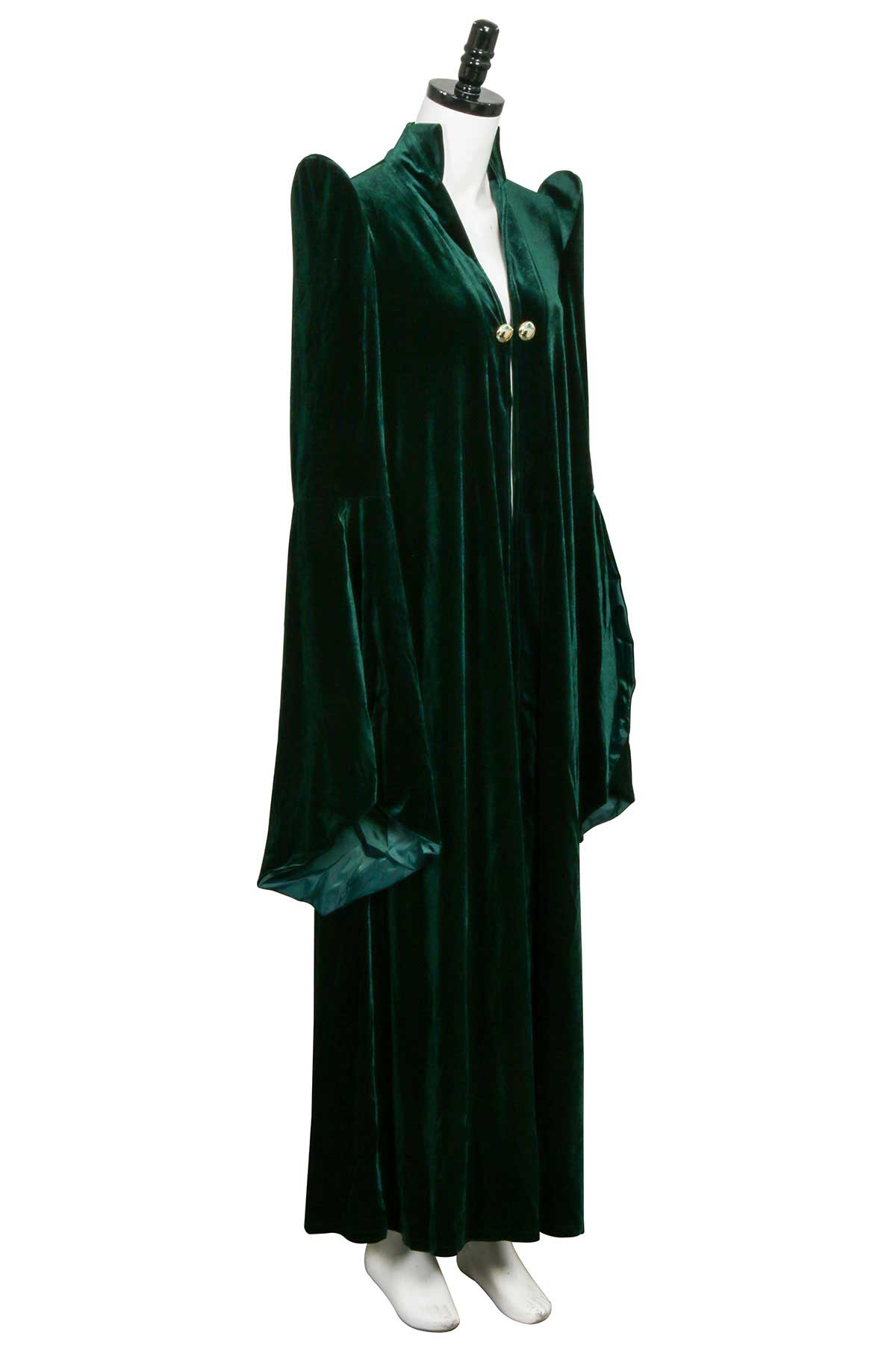 Harry Potter Minerva McGonagall Halloween Cosplay Costume Womens Witch Robe Wizard Sorceress-Takerlama