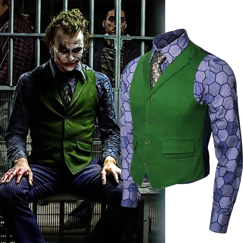 Takerlama Heath Ledger Batman Dark Knight Joker Costume Costume Arthur Fleck