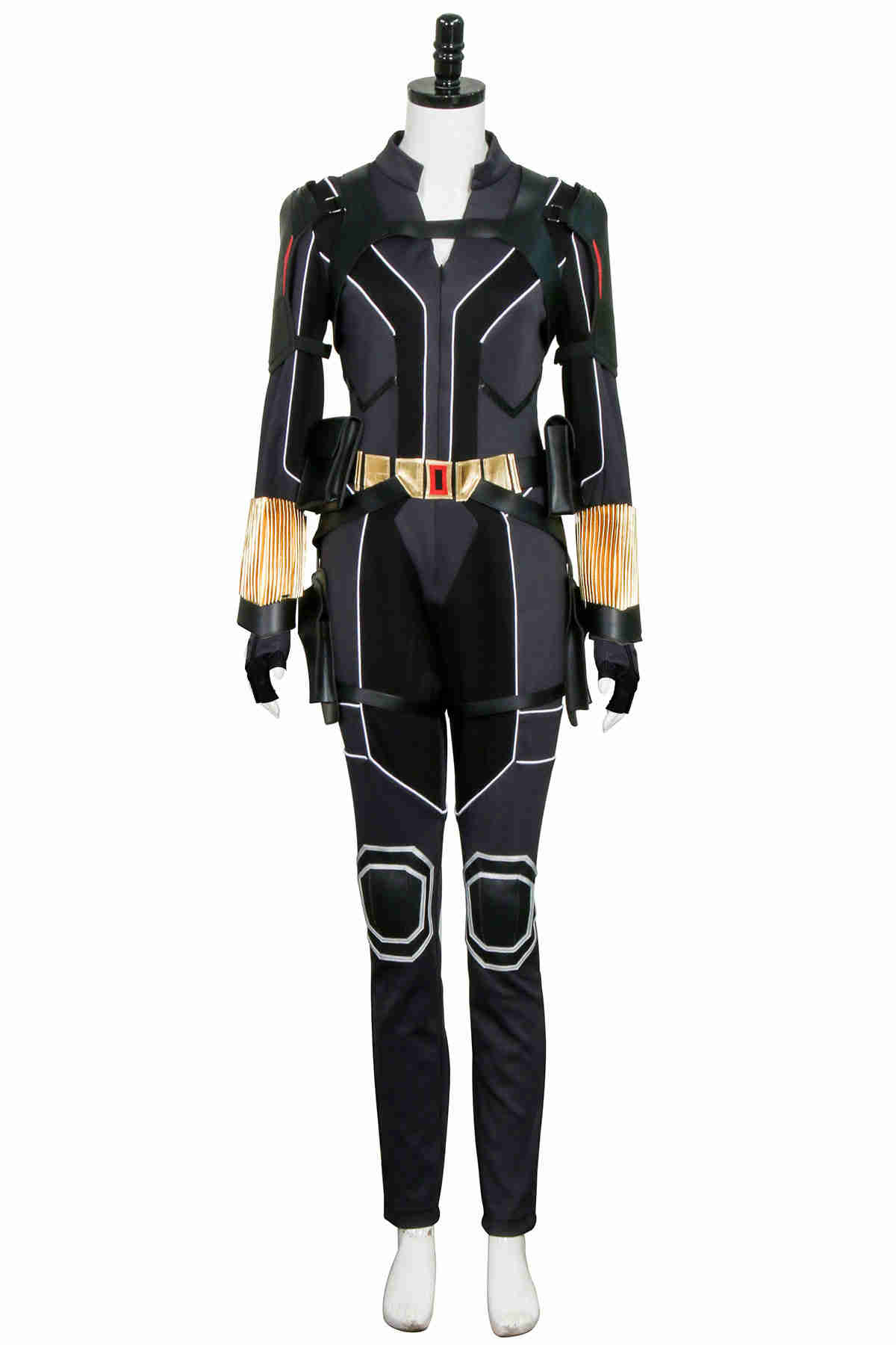 2020 Movie Black Widow Outfit Natasha Romanoff Jumpsuit Superheroe Cosplay Costume-Takerlama