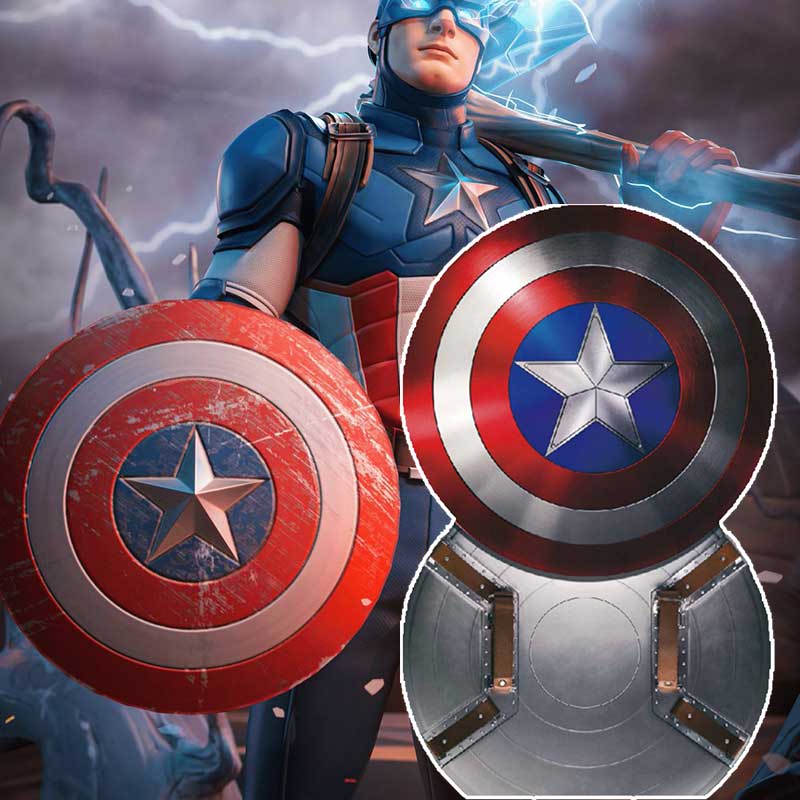Marvel Legends Series Captain America 75th Anniversary Metal Shield Marvel's The Avengers Endgame Steve Rogers Replica-Takerlama