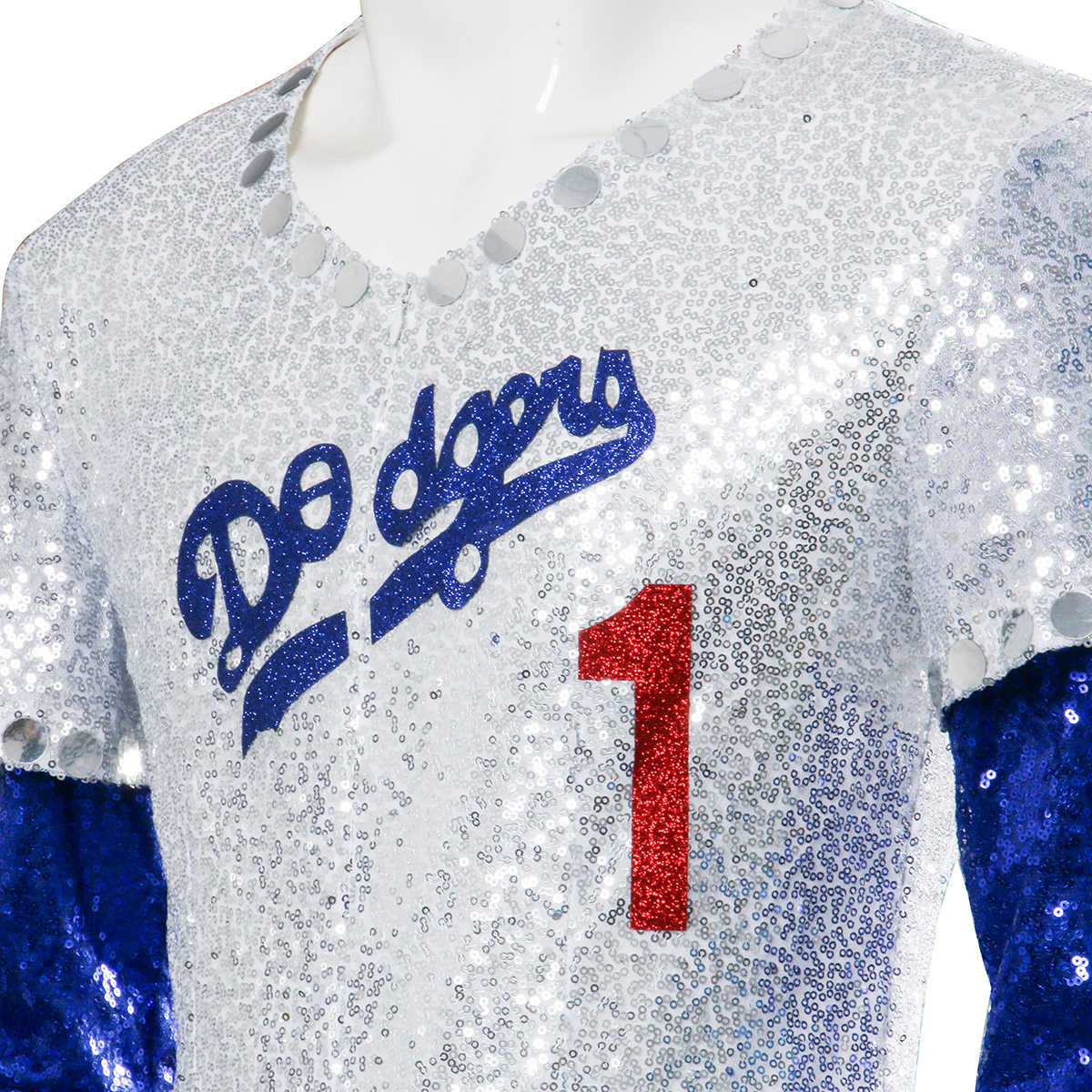 Rocketman Elton John Dodgers Baseball Uniform Cosplay Costume Sweatershirt