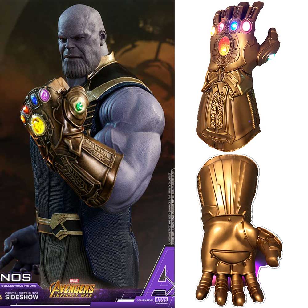 Avengers Infinity War LED Thanos Led Gauntlet Gloves Adult Kids Gift Halloween Cosplay-Takerlama