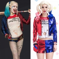 Suicide Squad Harley Quinn Female Joker Cosplay Costume Wig For Halloween