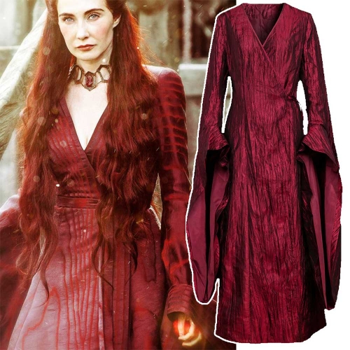 Game Thrones Season 8 The Season Melisandre Halloween Costume Red