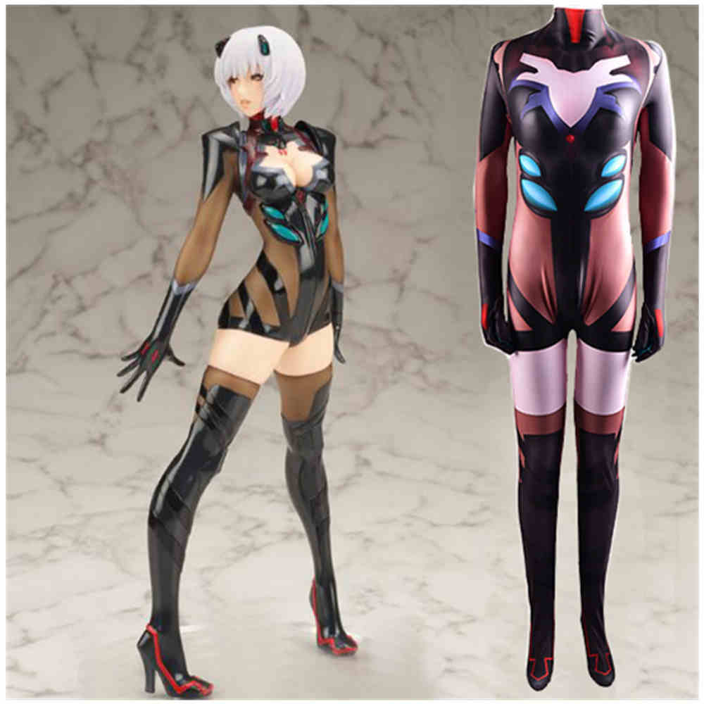 Ayanami Rei Halloween Eva Cosplay Costume Neon Genesis Evangelion Jumpsuit-Takerlama