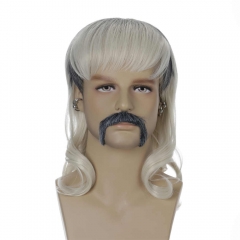 Tiger King Joe Exotic Trainer Cosplay Costume Wig With Goatee Earings
