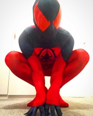 Black Red Spiderman 3D Printed Halloween Cosplay Costume