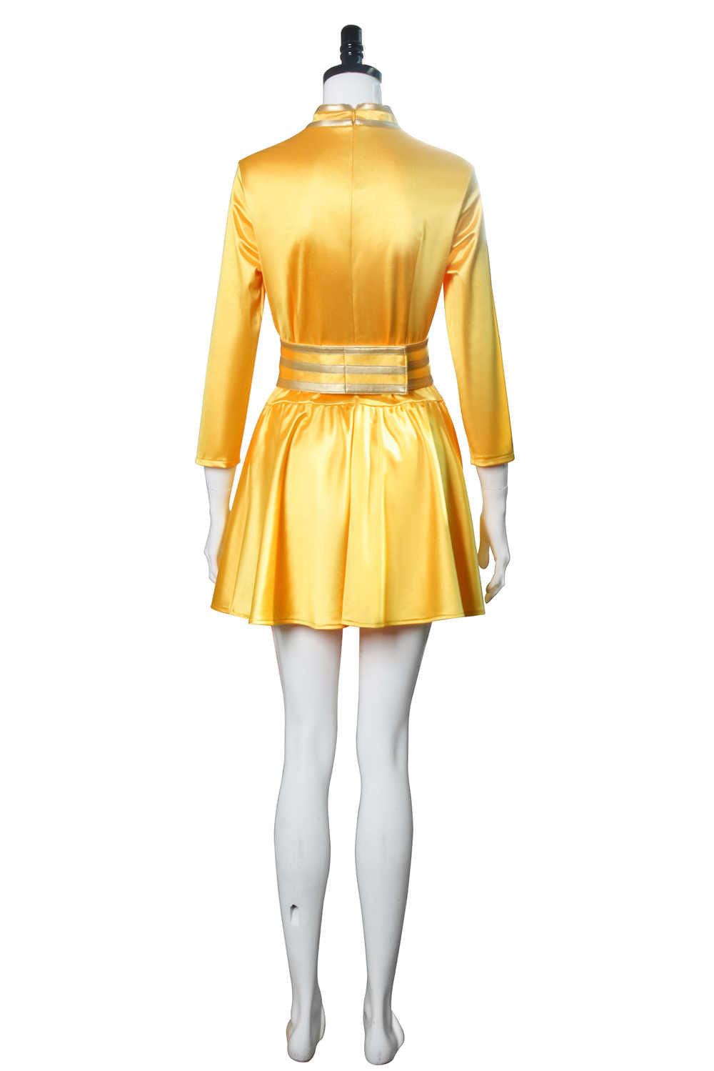 Movie White Christmas Betty Haynes Costumes Yellow Dancing Dress with Shorts Long Sleeve Vestidos Woman Xmas Party Prom Clothing-Takerlama