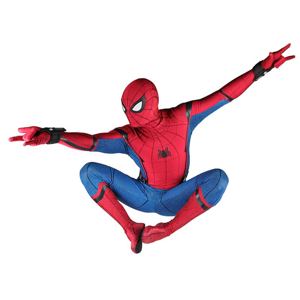 Spider-Man Suits Homecoming Peter Parker Cosplay Costume Superhero Halloween Bodysuit Adult Kids-Takerlama