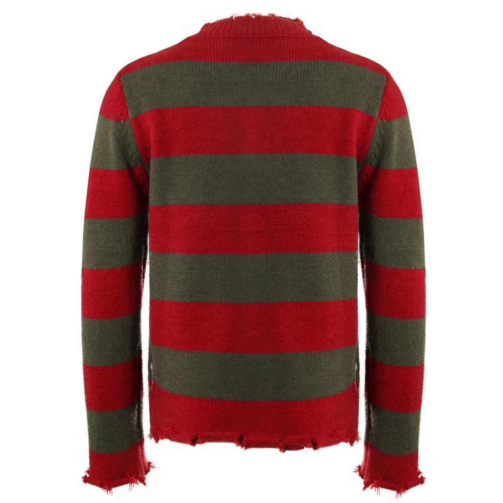 Scary Film A Nightmare on Elm Street Adult Freddy Krueger Sweater Men Cosplay Costume-Takerlama