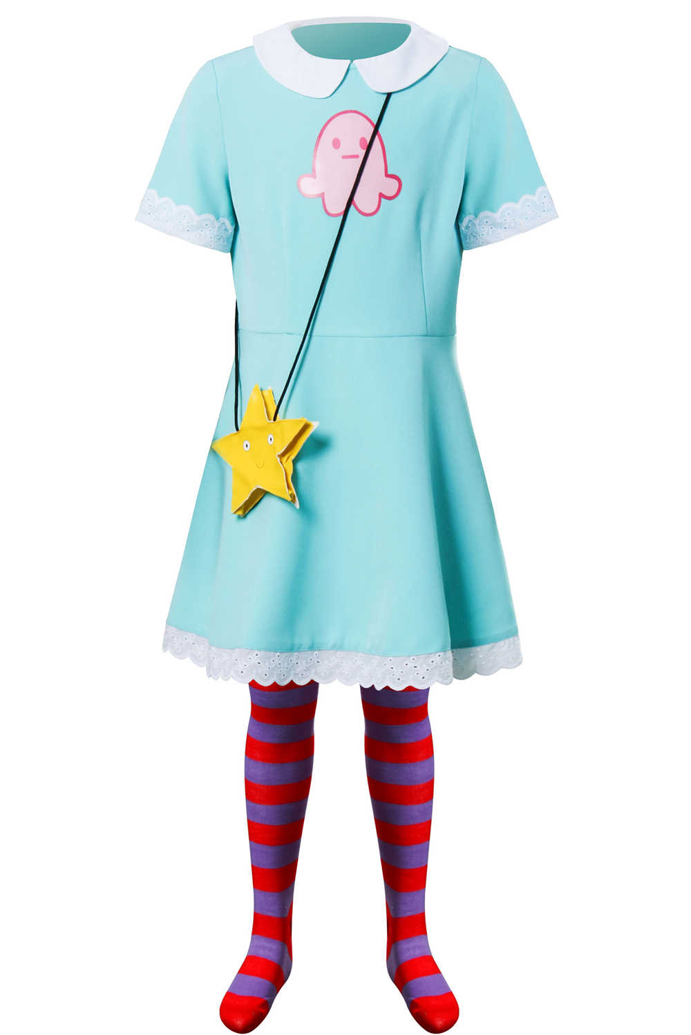 Star vs. the Forces of Evil Princess Star Butterfly Cosplay Costume Dress Halloween Gift-Takerlama
