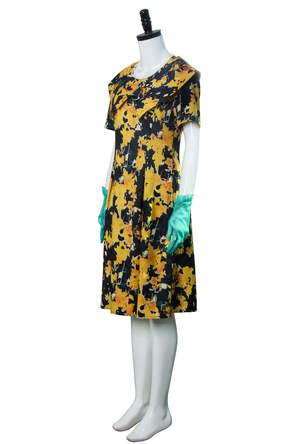 Adult The Witches Anne Hathaway Floral Dress With Gloves Grand High Witch-Takerlama