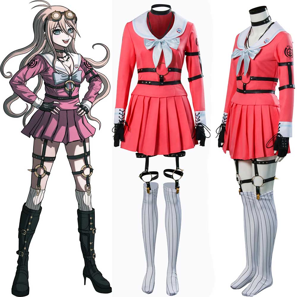 Danganronpa V3 Killing Harmony Iruma Miu School Uniform Cosplay Costume Set