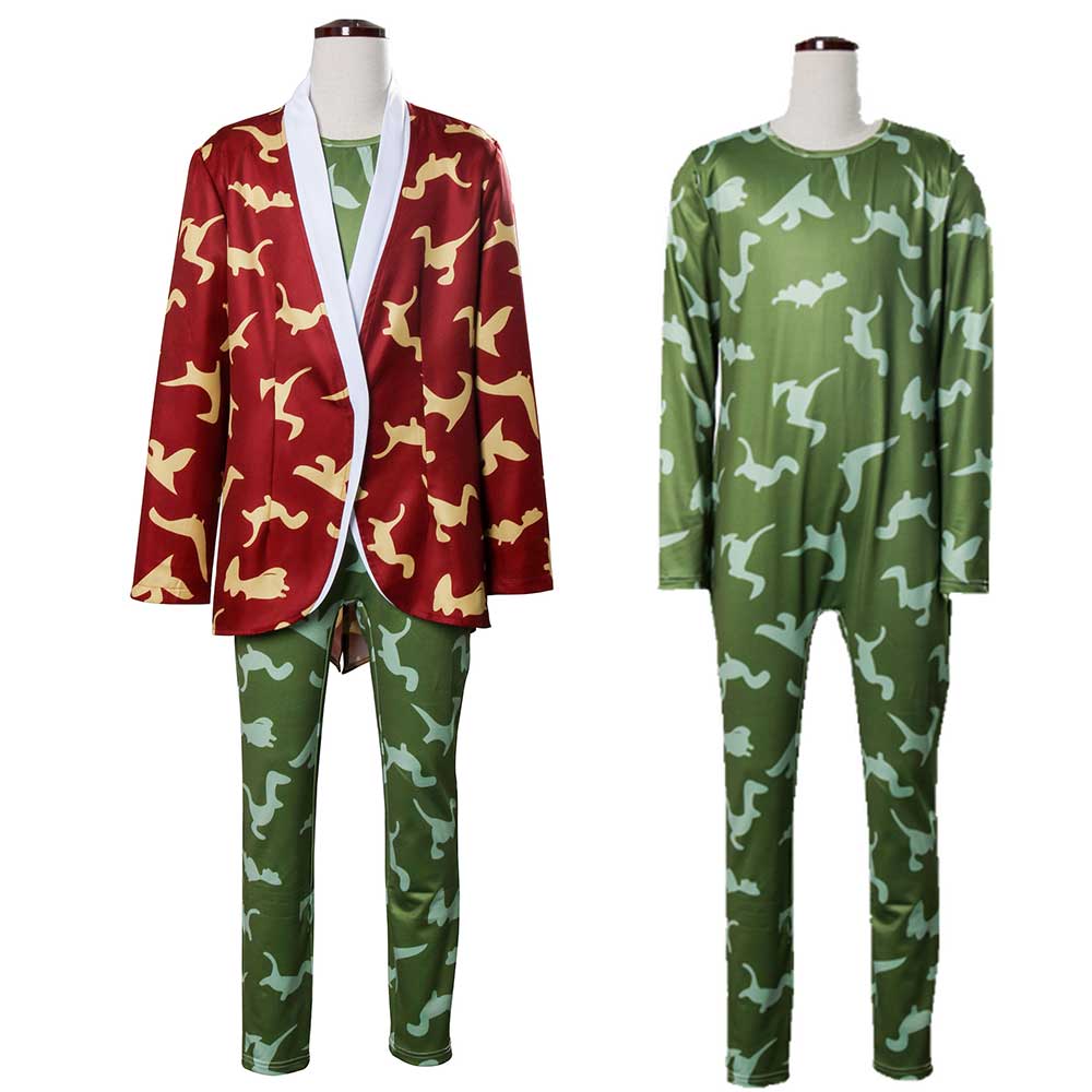The Christmasaurus William Trundle Jumpsuit Cosplay Costume Christmas Gifts Parent-Child Outfit Adult Kids-Takerlama