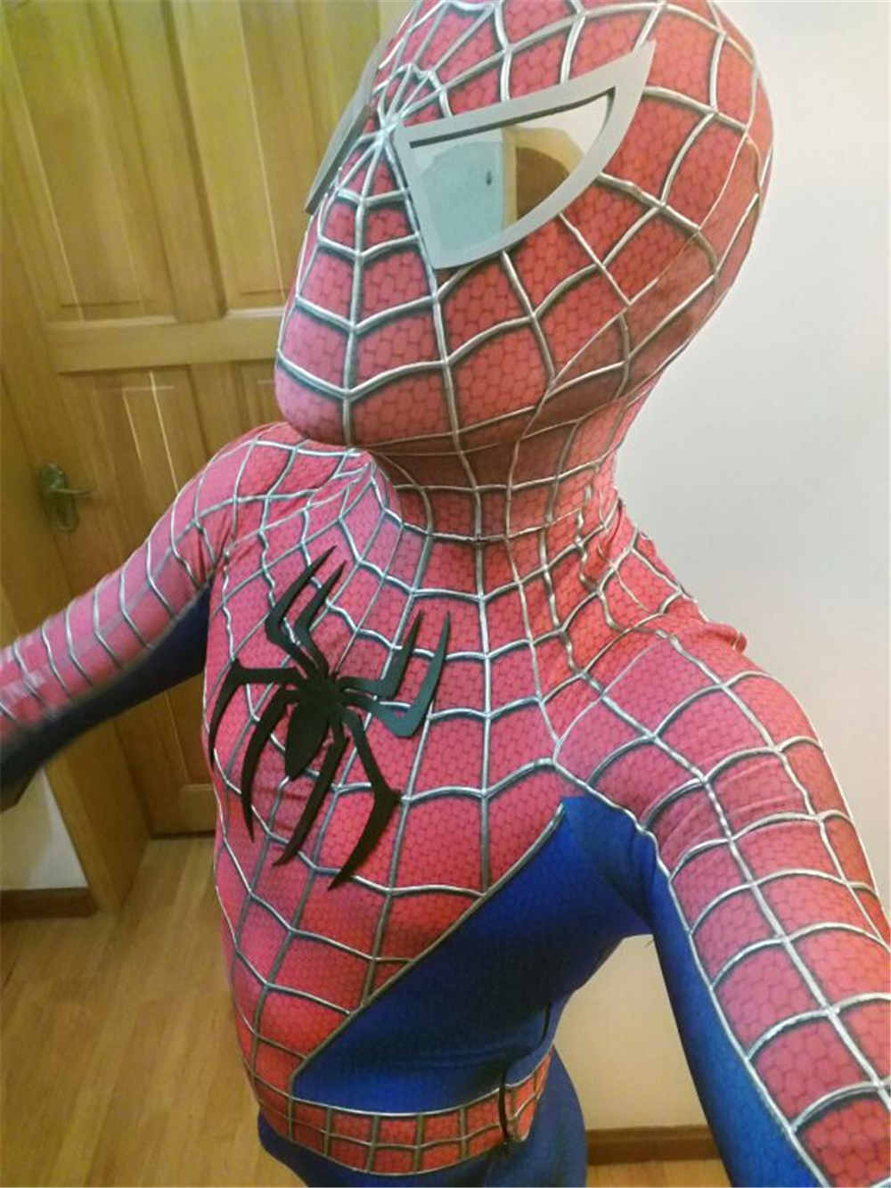 Sam Raimi Spider-Man Suit Superhero Tobey Maguire Cosplay Costume-Takerlama