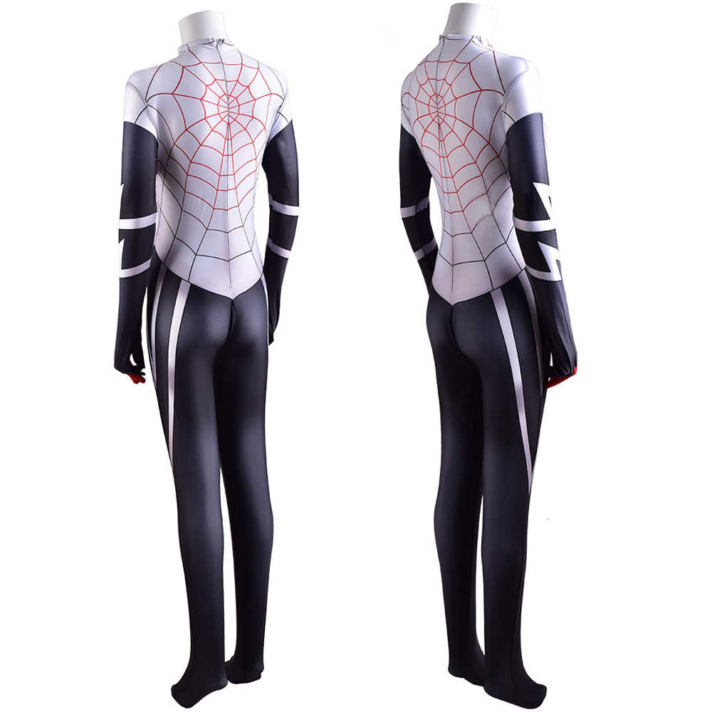 Silk Cindy Moon Spider-man Cosplay Costumes Kids Adults Superhero Zentai Suit-Takerlama.com