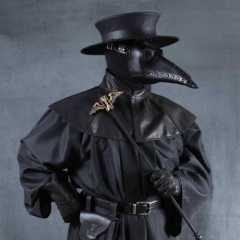 Leather Belt Plague Doctor Steampunk Cosplay Hat