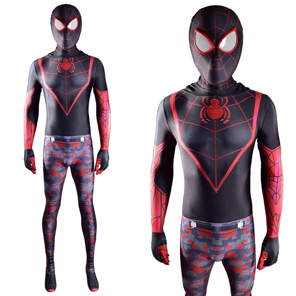 Marvel's Spider-Man: Miles Morales The End Suit Mask Adult Kids Hood ...