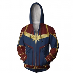 Captain Marvel Carol Danvers 3D Print Hoodie
