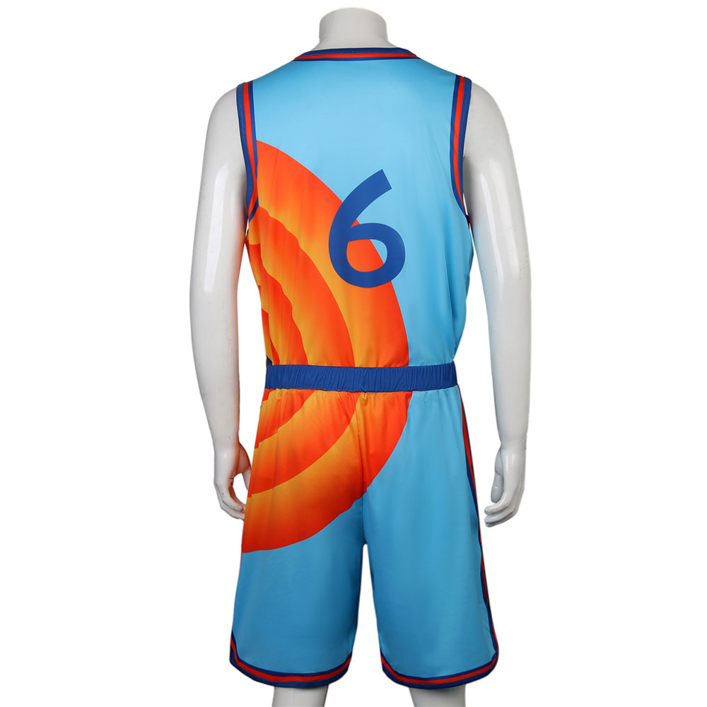 LeBron James Tune Squad Uniform Space Jam 2 New Legacy Basketball Jersey Costume, Size: Mens Large