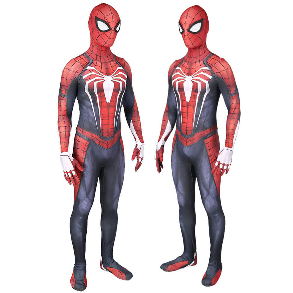 Spiderman PS4 Peter Parker Body Suit Cosplay Costume Adult Kids