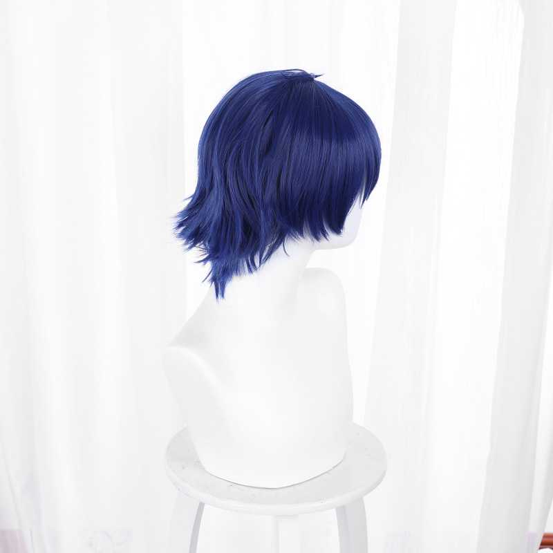 SSSS.Dynazenon Yomogi Asanaka Wig Cosplay Accessory Dark Blue