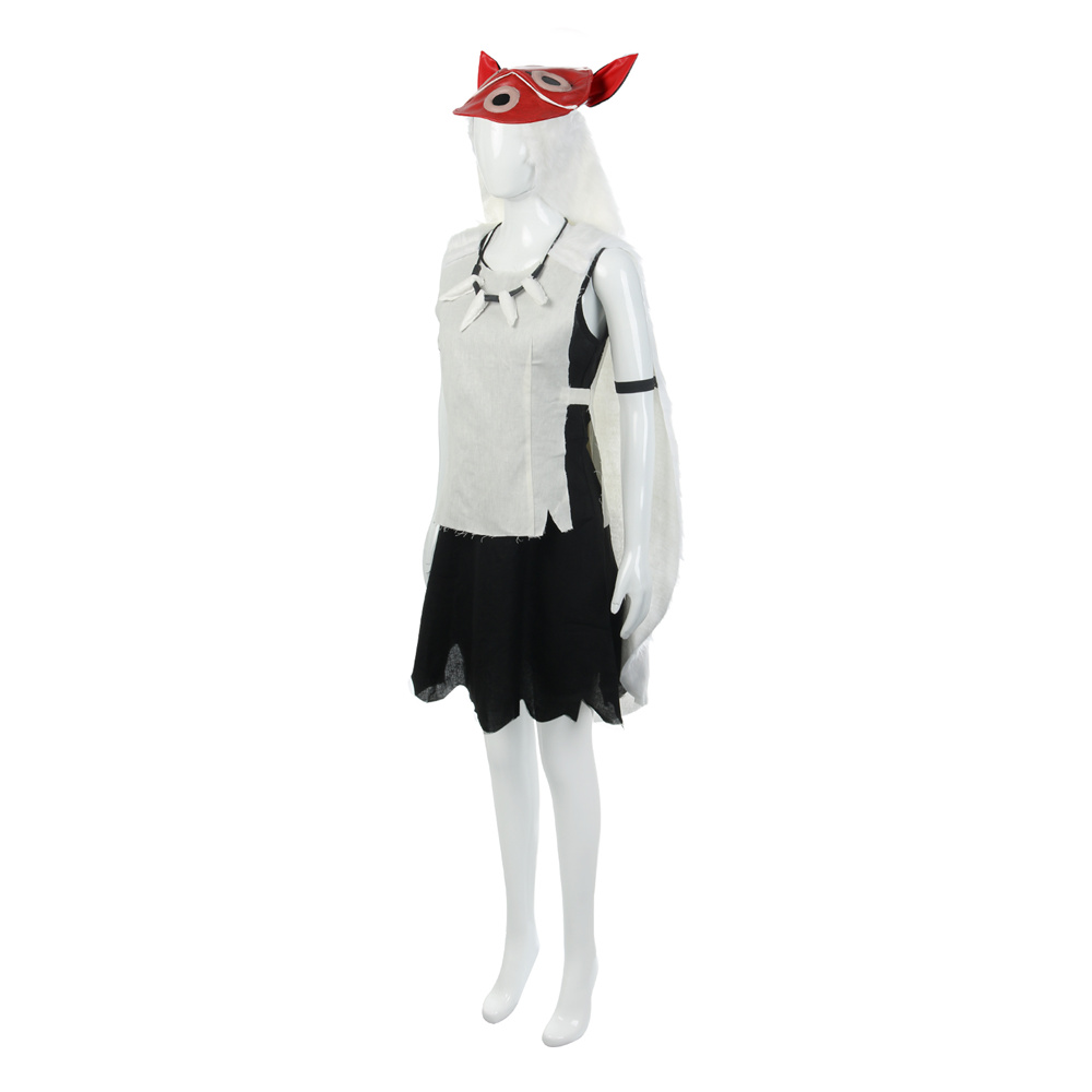 Princess Mononoke San Wolf Girl Cosplay Costume With Mask