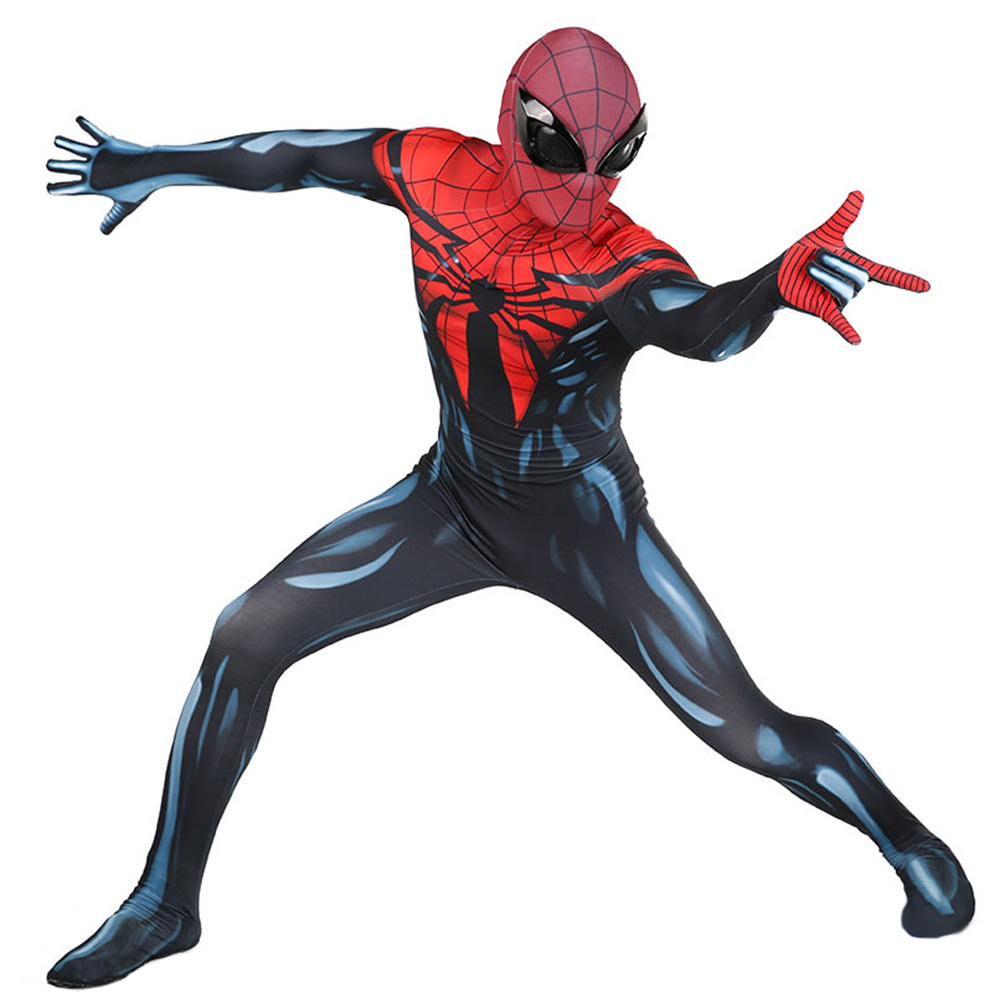 The Superior Spiderman Peter Park Otto Octavius Cosplay Costume Adults Kids
