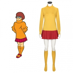 (Ready To Ship)Scooby Doo Velma Dinkley Cosplay Costume