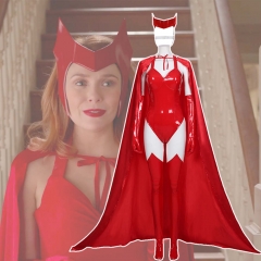 New 2021 Scarlet Witch Wanda Maximoff Cosplay Costume-WandaVision