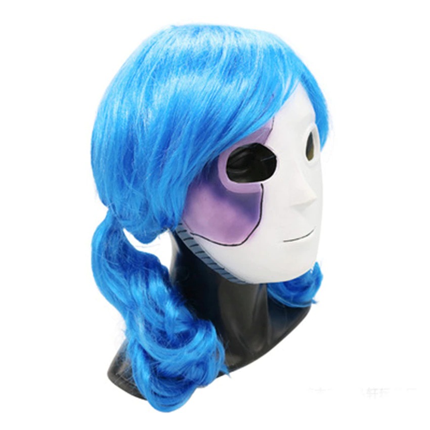 Sally Face Sal Fisher Latex Mask Wig Cosplay Accessory