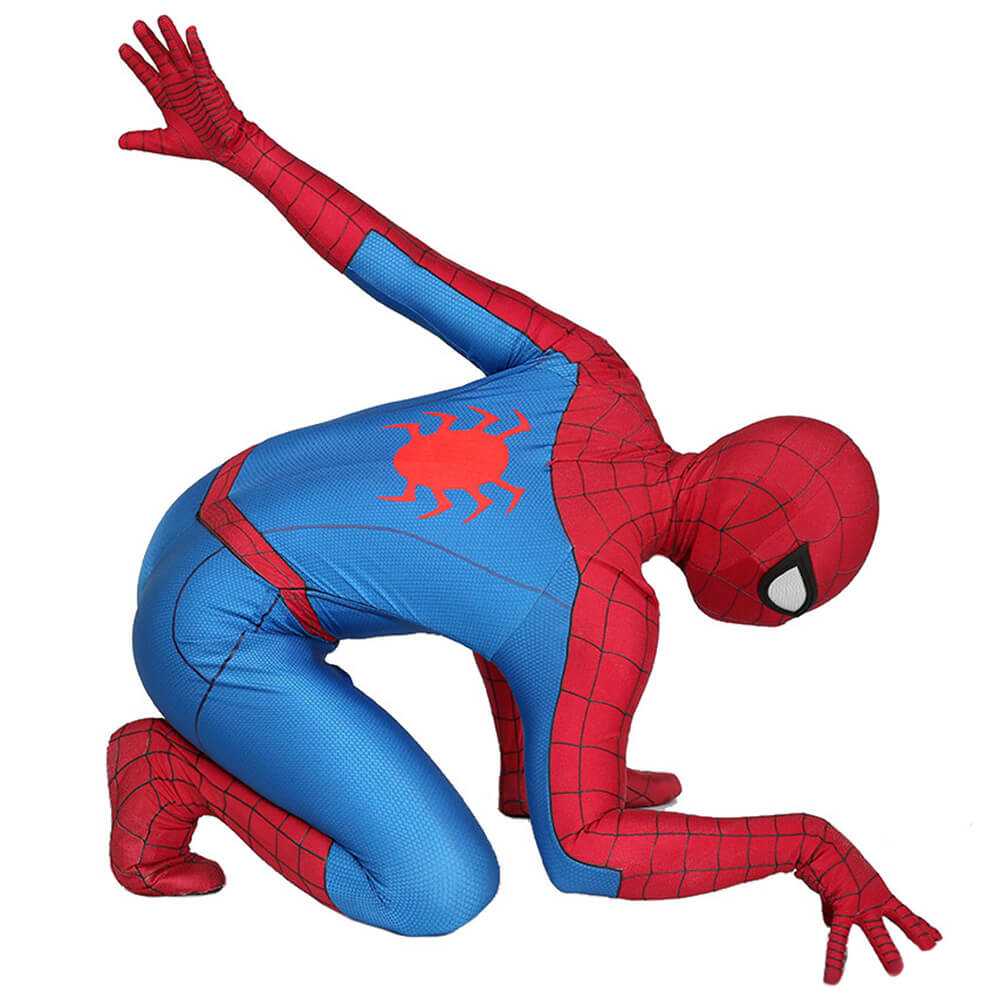 Spiderman PS4 Classic Suit Cosplay Costume Adult Kids