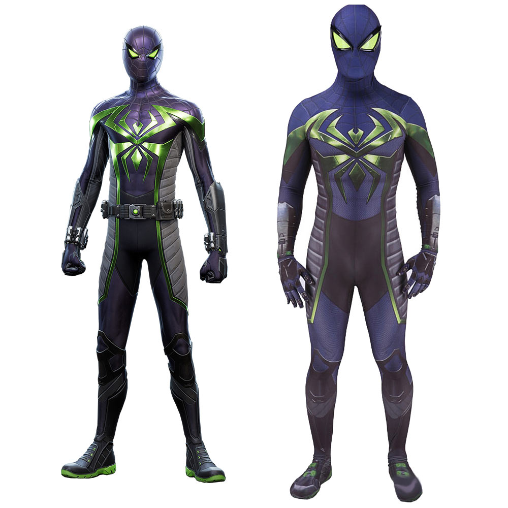 PS5 Spider-Man Miles Morales Purple Reign Suit Upgrade Adult Kids