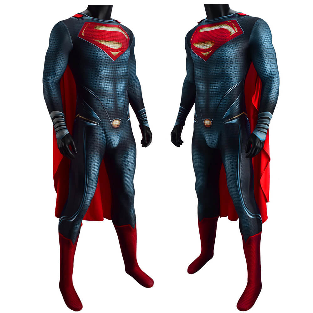 Man of Steel Superman Clark Kent Cosplay Costume Kids Adults