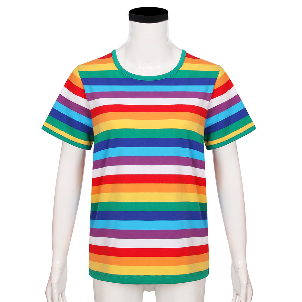 Stranger Things 3 Will Byers Striped Rainbow T-Shirt for Women