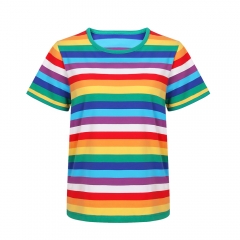 Stranger Things 3 Will Byers Striped Rainbow T-Shirt for Women