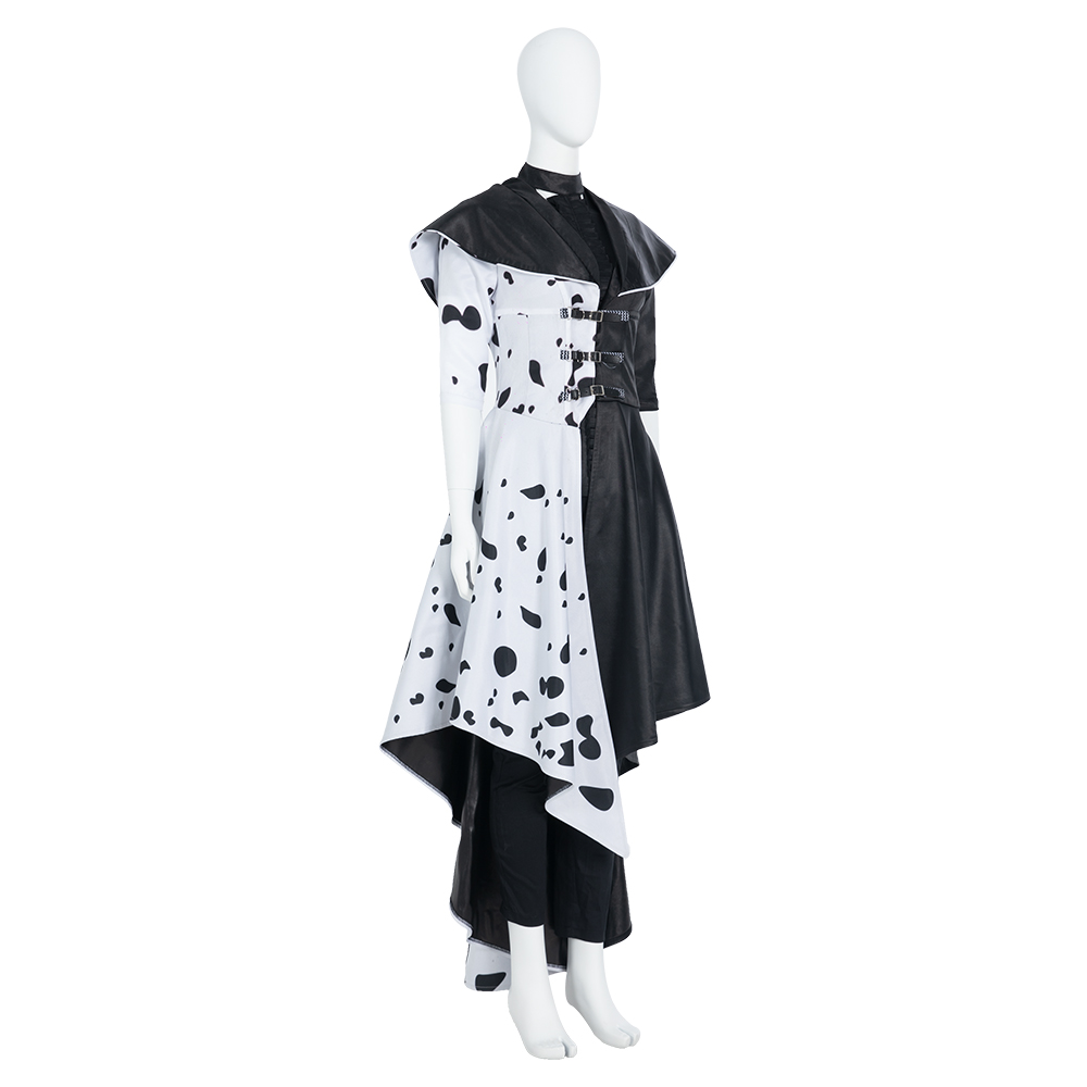 Cruella De Vil Emma Stone Black Cosplay Costume In Stock-Takerlama