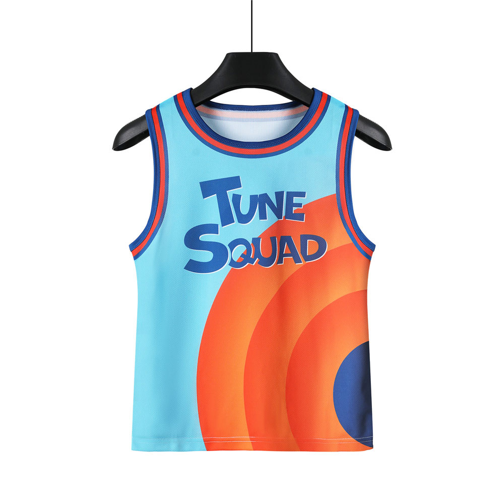 Lebron James Tune Squad Uniform Space Jam 2 New Legacy Basketball Jersey  Costume