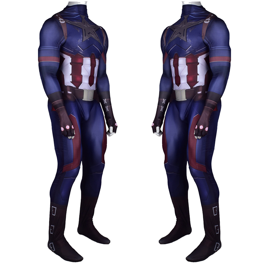 Avengers: Infinity War Captain America Cosplay Costume Adult Kids
