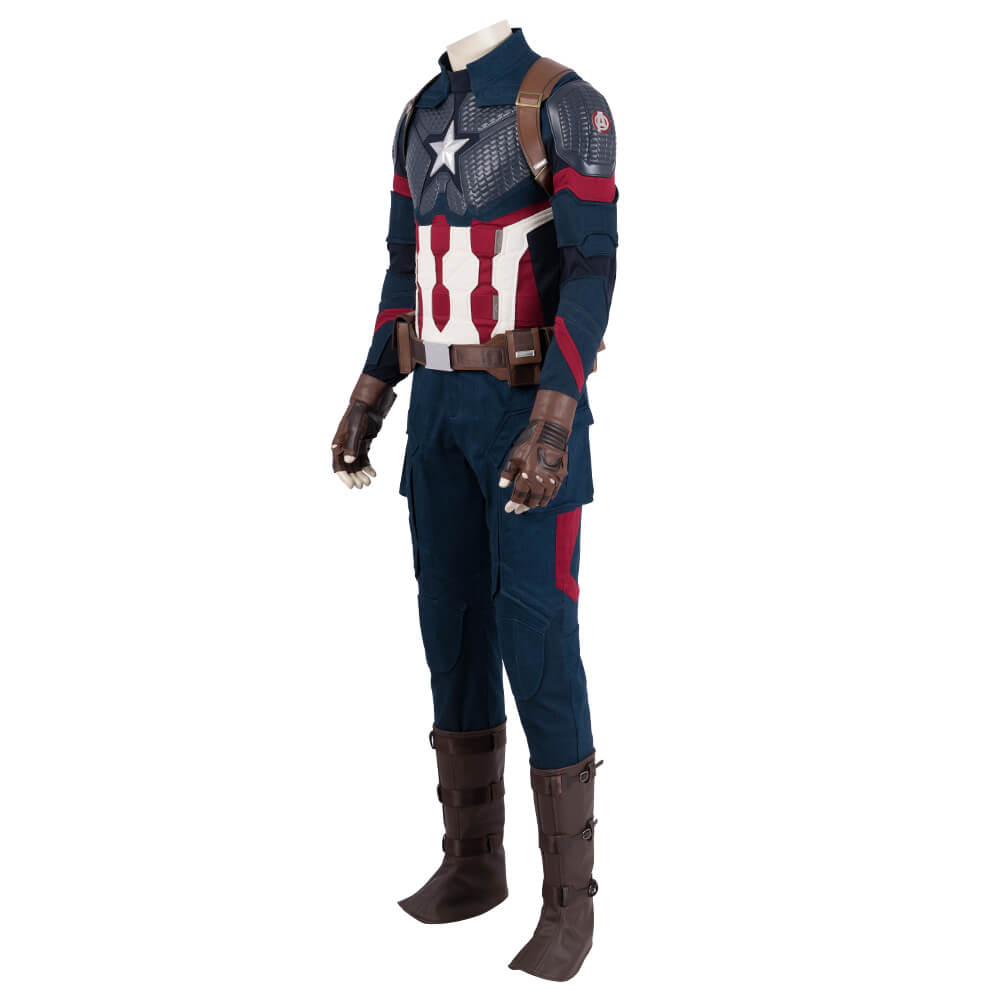 Avengers: Endgame Captain America Steve Rogers Cosplay Costume