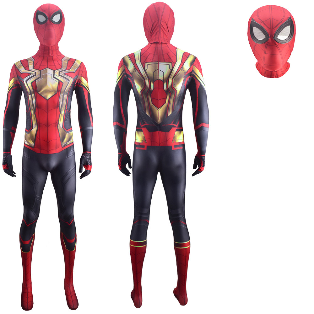 Spider-Man: No Way Home Iron Spider Cosplay Costume Adults Kids